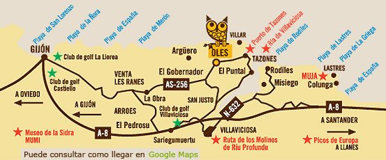 mapa de Hotel Rural El Gran Duque