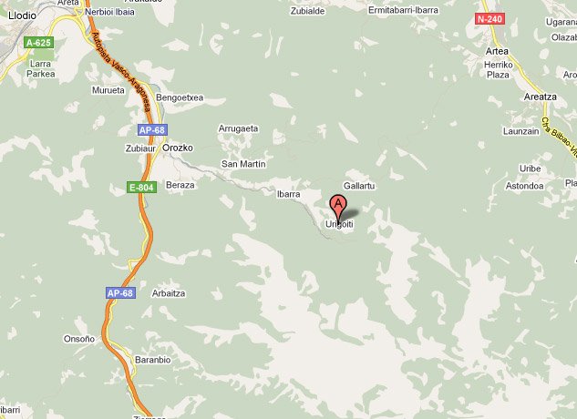 mapa de Etxegorri