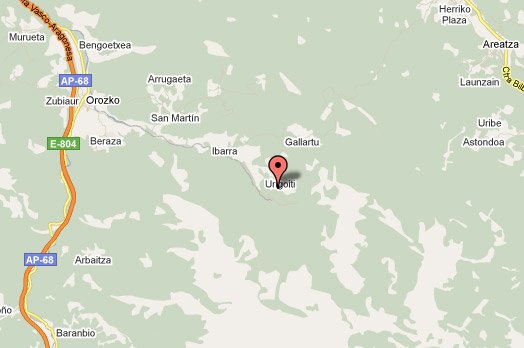 mapa de Patxikoren Etxea
