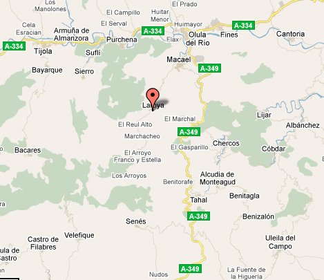 mapa de El Picachico, Alojamientos Rurales