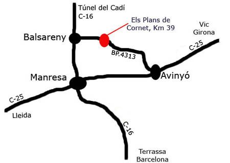 mapa de Els Plans De Cornet