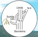 mapa de Les Muntades