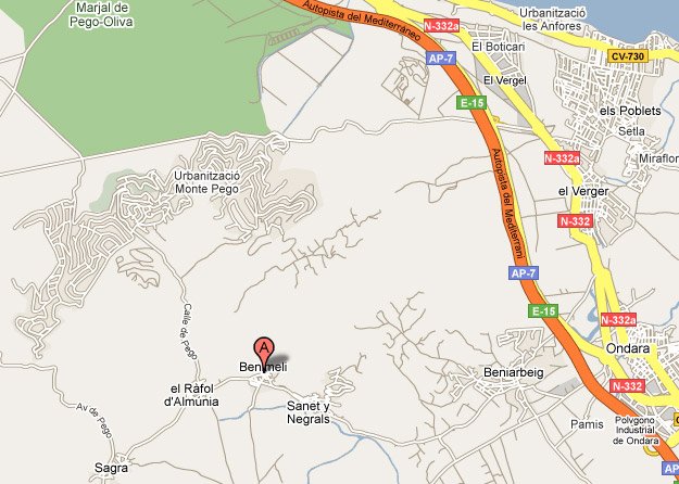 mapa de El Llaurador