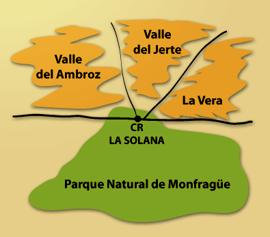 mapa de Apartamentos Rurales La Solana