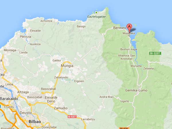 mapa de Apartamentos Mundaka