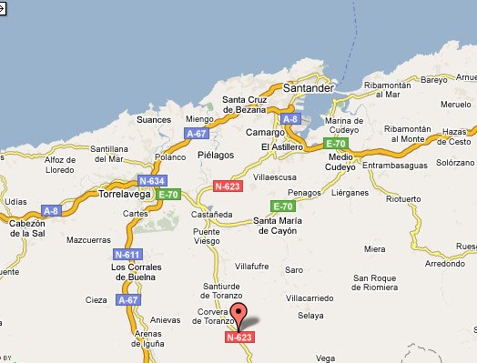 mapa de Caba�a El Roble