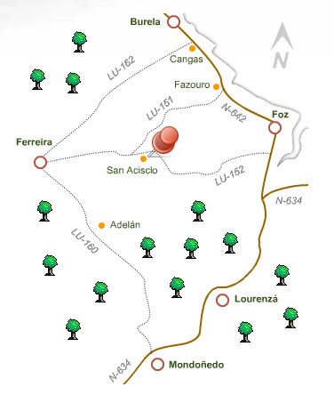 mapa de A Casa De Piego
