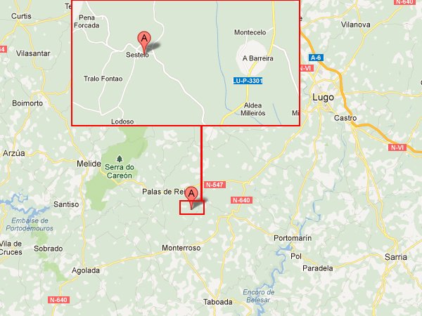 mapa de Casa Roan E Casa Grande