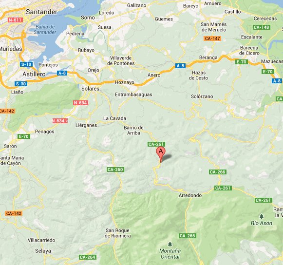 mapa de La Pasadia