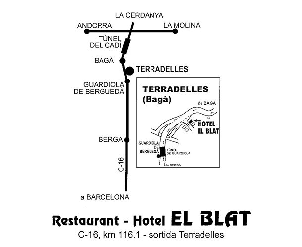 mapa de Hotel El Blat