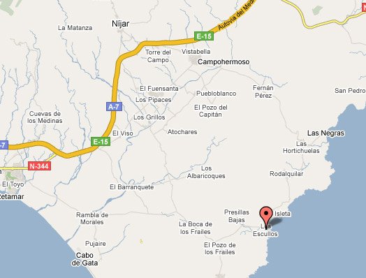 mapa de Complejo Tur�stico Los Escullos