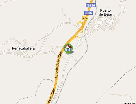 mapa de Albergue Turistico Caliga
