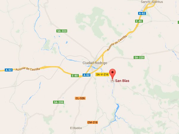mapa de Casa Rural San Blas
