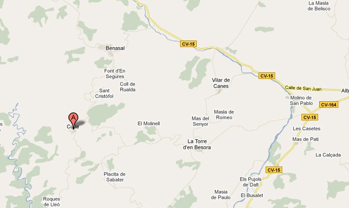 mapa de Mas de les Forques I