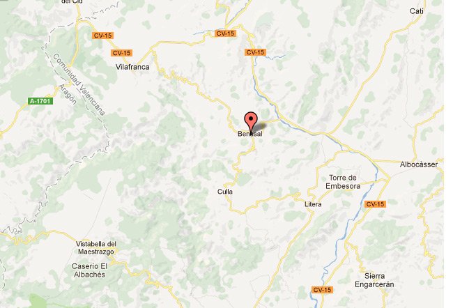mapa de Mas De Blai