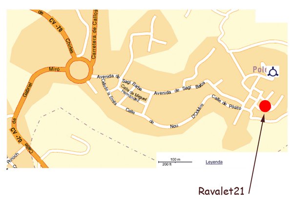 mapa de Casa Rural Ravalet 21