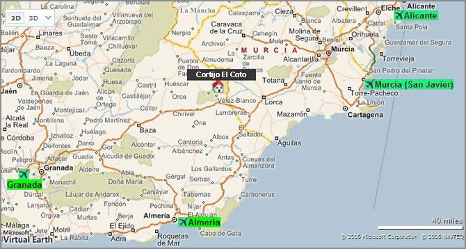mapa de Cortijo El Coto