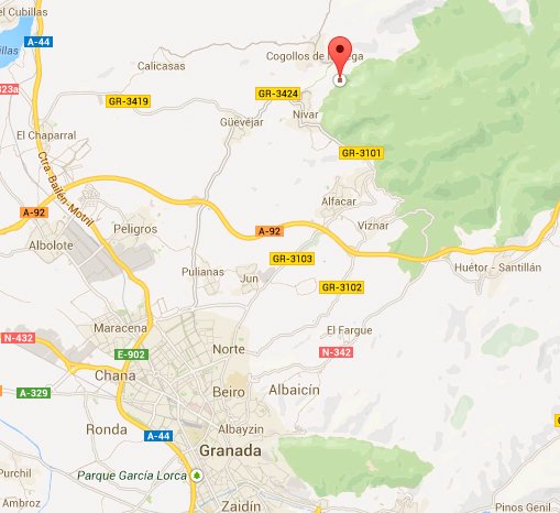 mapa de Cortijo De La Fuente