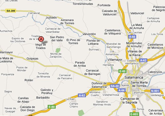 mapa de Los Manjolinos