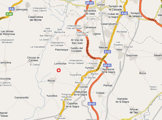 mapa de Casa Rural El Remanso