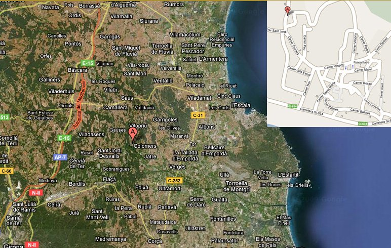 mapa de Can Fusteret