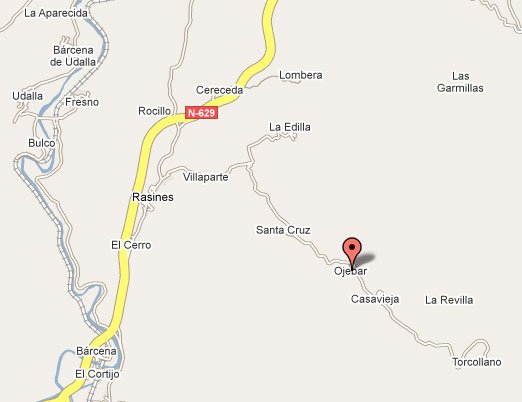 mapa de La Posada De Ojebar