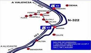 mapa de Casa Rural El Campanar