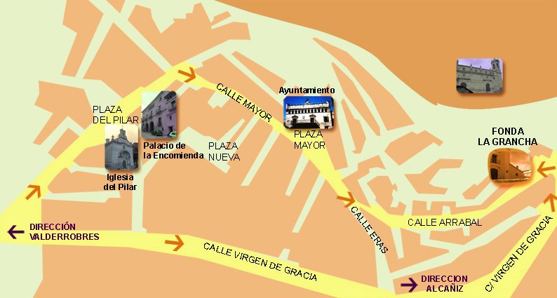 mapa de Fonda La Grancha