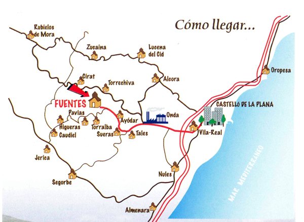 mapa de Hotel Restaurante Rural Las Vi�as Viejas