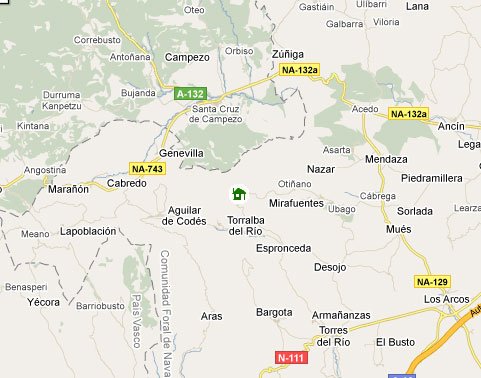 mapa de Hospederia Nuestra Señora De Codes