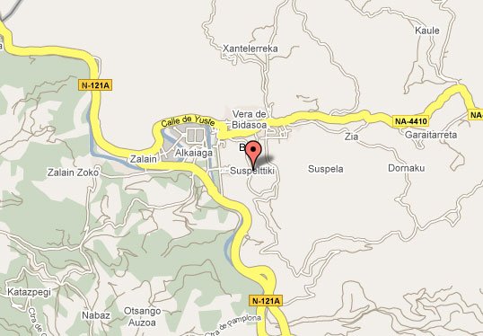 mapa de Ator Etxea Apt. Rural