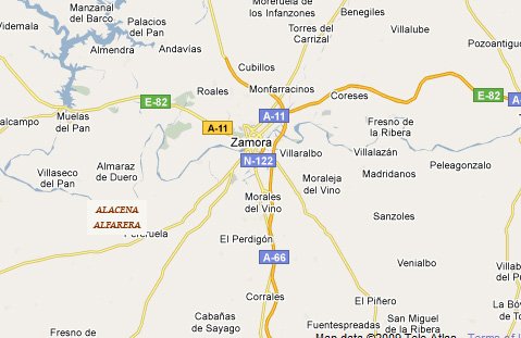 mapa de Alacena Alfarera