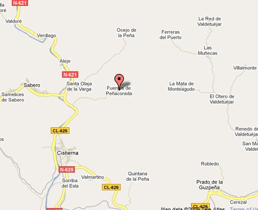 mapa de La Majada De Pe�acorada