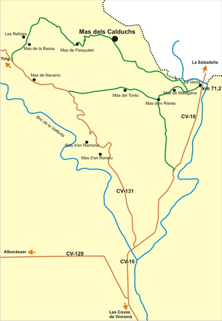 mapa de Ca L�Ag�elo