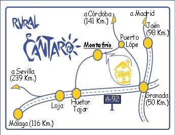 mapa de Casa Rural Cántaro