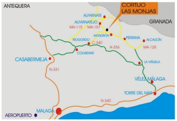 mapa de Cortijo Las Monjas