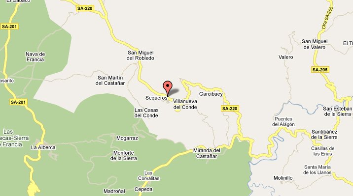 mapa de Casa Rural Abadia