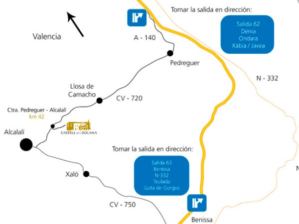 mapa de Castell De La Solana