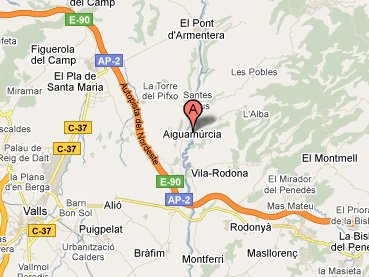 mapa de Casa Rural El Xiprer