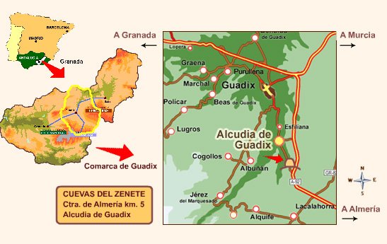 mapa de Cuevas Del Zenete
