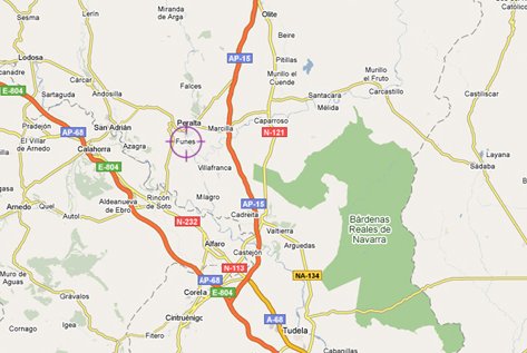 mapa de Orogaindi