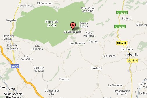 mapa de Hospederia Rural La Garapacha