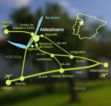 mapa de Complejo De Ocio AldeaDuero