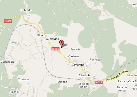 mapa de Pazo De Galegos