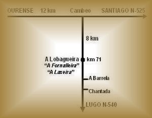 mapa de Apartamento Rural A Laxeira