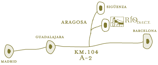 mapa de Spa Y Casa Rural Rio Dulce