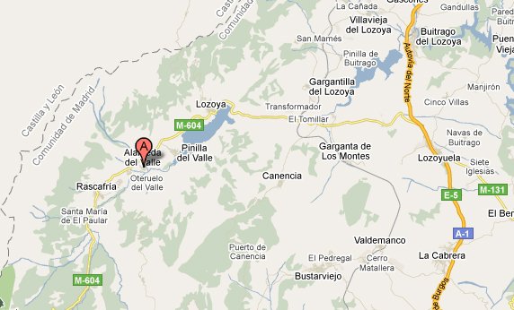 mapa de Casa Rural El Bosque