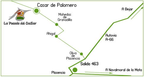 mapa de La Posada Del Casar