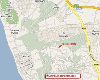 mapa de El Celemin de Conil