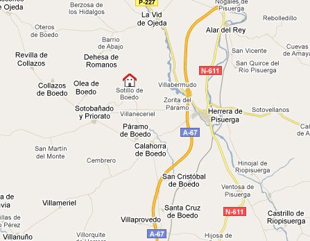 mapa de Casa Rural Del Priorato